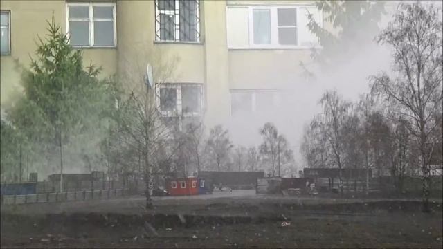 Сильный мокрый снег и снежная круппа 15 апреля, Ливень вечером 16 апреля 2020 смотреть онлайн