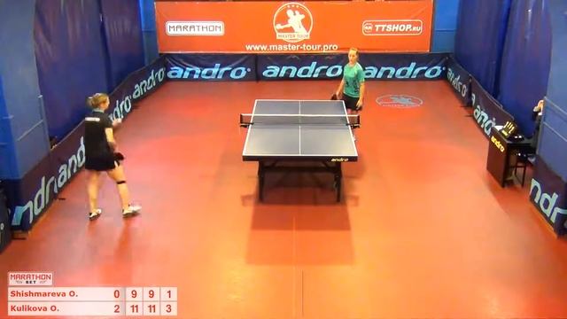 Ольга Шишмарева - Ольга Куликова 1:3 за 3-4 место смотреть онлайн