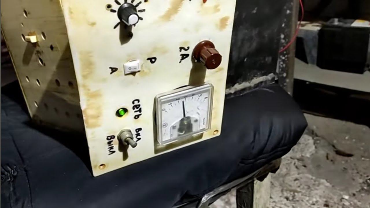 Зарядное из хлама 5 серия с проверкой на аккумуляторной батарее.. смотреть онлайн