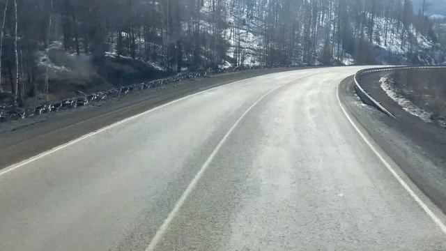 Граница Красноярского края с республикой Тыва . Дорога # природа # красота смотреть онлайн