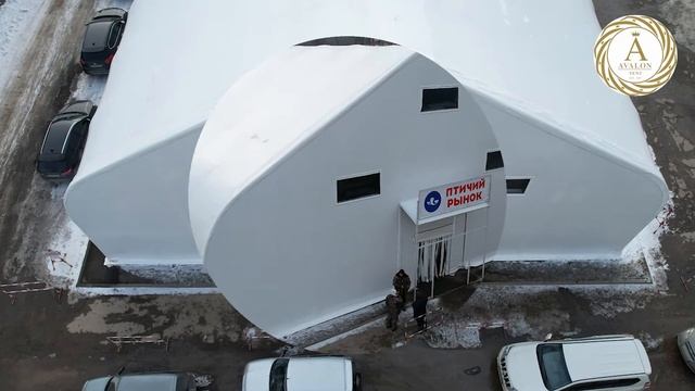 Тентовый быстро сборный ангар от компании Avalon Tent смотреть онлайн