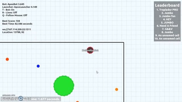 Agar.io Bot смотреть онлайн