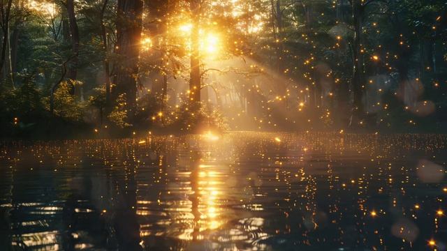 Calming, Relaxing Nature Background- 4K Forest, Lake Screensaver Animated Wallpaper NO MUSIC смотреть онлайн