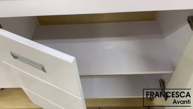 Тумба с раковиной Francesca Кубо 80 белый (2 дв. ум. Como 80) смотреть онлайн