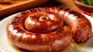 Готовим колбаски для жарки на гриле.