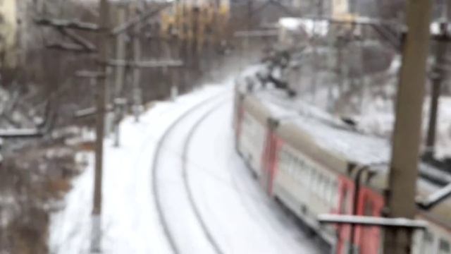 Электропоезд ЭД4М-0177 перегон Латышская-Нара 15.11.2015 смотреть онлайн