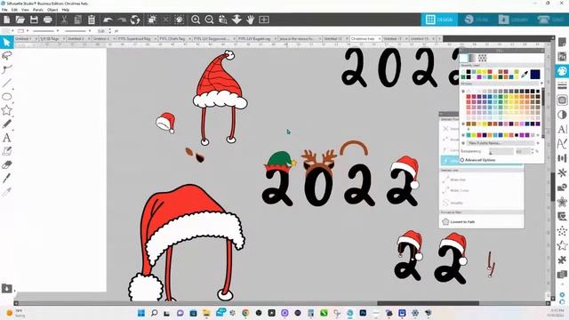 Christmas Shirt Design Silhouette Studio Tutorial | Watch ME Work смотреть онлайн