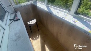 Алюминиевое остекление с отделкой и установка крыши  на балкон