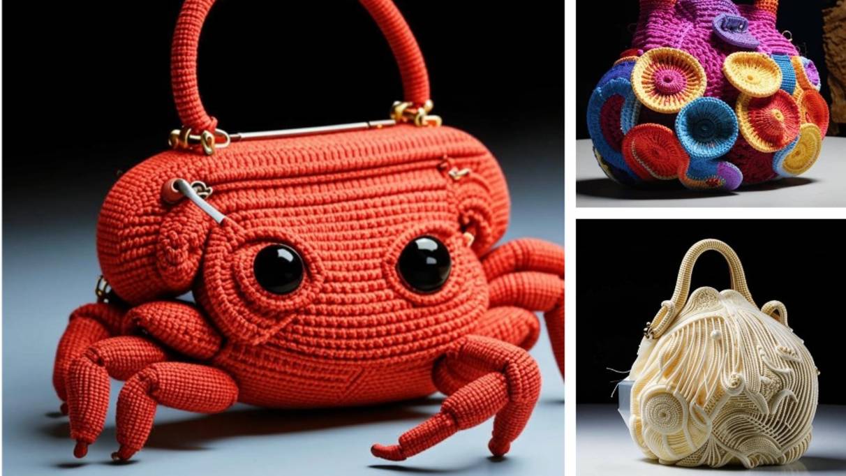 Вязаные сумки с морскими обитателями: волшебство океана в Ваших руках. Вязание от AI. Подборка №2 смотреть онлайн