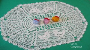 ОВАЛЬНАЯ САЛФЕТКА К ПАСХЕ.  ЧАСТЬ 5