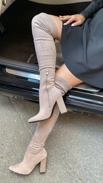 Ботфорты ВЕНЕРА Замша Капучино смотреть онлайн