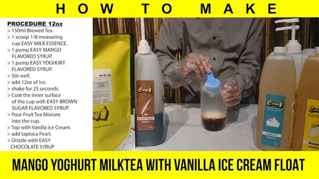 Mango Yoghurt Milktea with Vanilla Ice Cream Float смотреть онлайн