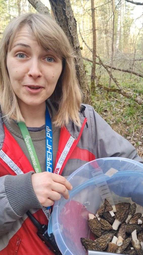 начало сбора грибов и первая грибная поляна. СМОРЧКИ ВЫСОКИЕ, грибы весны смотреть онлайн