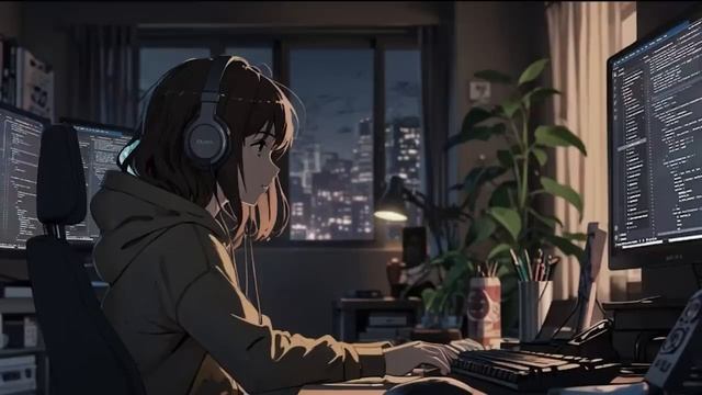 Midnight Coding Session LoFi Hiphop Chillhop Mix для Учебы, Сна, Работы Лофи музыка Lofi Music Lofi