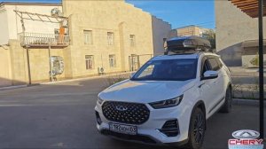 Автобокс Lux Tavr 197 и поперечины Lux Scout на Chery Tiggo 8 PRO