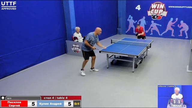 08:00 Писклов Сергей 0-3 Кулик Андрей стол 4 Юг-1 21.07.21 смотреть онлайн