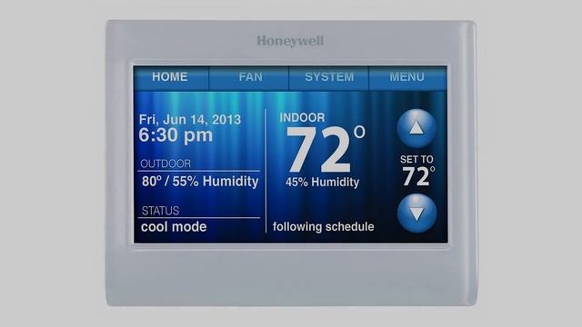Honeywell TH9320WF5003 WiFi 9000 Color Touchscreen Thermostat смотреть онлайн
