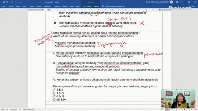TEKNIK MENJAWAB SPM 2021 KSSM BIOLOGI BAB 11 KEIMUNAN MANUSIA смотреть онлайн