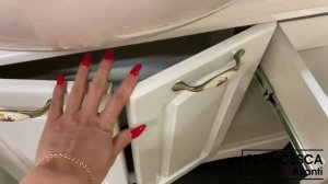 Тумба с раковиной Francesca Империя 105 белый (2ящ+4дв, ум. Классик 105)