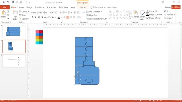 Design Slide 5 Step 3D Key Infographic di PowerPoint / Free Template PPT смотреть онлайн