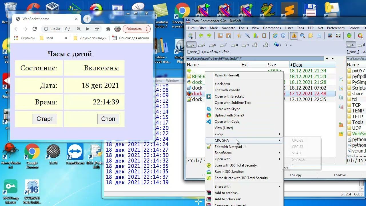 py200 Сервер времени на WebSockets смотреть онлайн