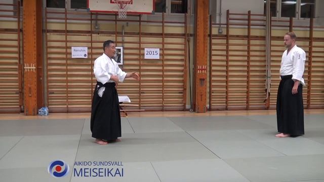 8 Aikido Katadorimenuchi Shihonage With Details, Shishiya Sensei Malmö 2015