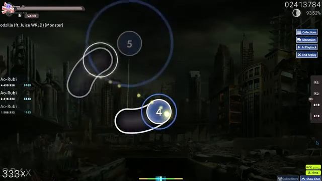 Osu! Godzilla - Eminem (Monster) смотреть онлайн