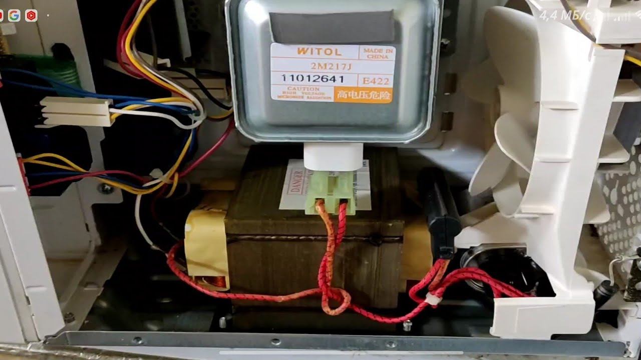 Ремонт микроволновки. Что нужно проверить перед заменой прогоревшей слюдяной защитной пластины. смотреть онлайн