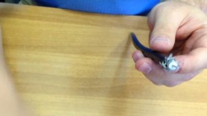 Установка обжимного коннектора Cabelcon на кабель RG-11