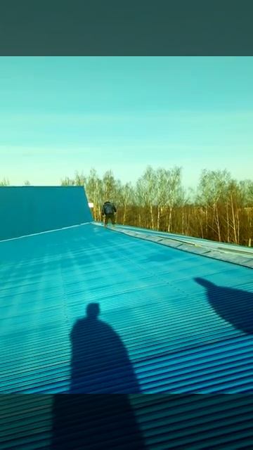 Смотреть всем, угарное дефиле на коньке крыши