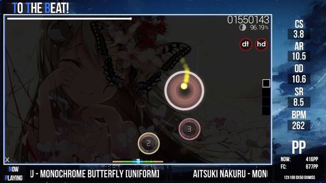 Alumetri | Aitsuki Nakuru - Monochrome Butterfly [Uniform] +HDDT 97.40% 464x/472x 2x miss 658pp #3 смотреть онлайн
