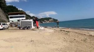 Лдзаа. Рыбзавод. Абхазия как тут на сегодняшний день. Песчаный ли здесь пляж?