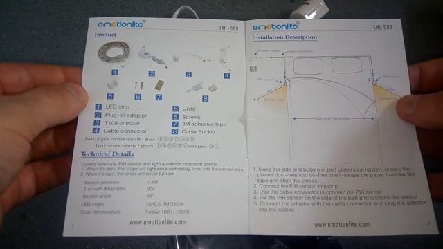LED Motion Activated Bed Light by Emotionlite REVIEW смотреть онлайн