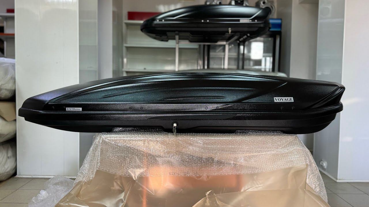 Усиленный автобокс Voyage EXTReme 500л 218х94х40 цвет Черный матовый