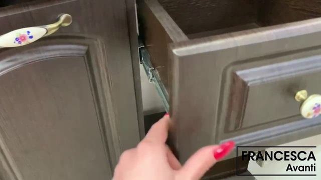 Тумба с раковиной Francesca Империя 90-2 венге (2ящ+3дв., ум. Classic 90) смотреть онлайн