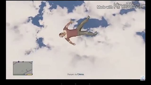 GTA 5-падение с высоты птичьего полёта.