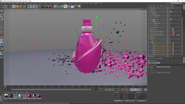 Women's perfume | Cinema 4d Render смотреть онлайн