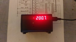 Часы на Attiny2313 и индикаторе 3641 с общим катодом.