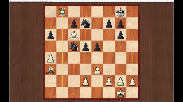 Daneshvar, Bardiya (2470) -- Xu, Xiangyu (2598), FIDE World Rapid Championship 2023 Rd 5, 0-1 смотреть онлайн