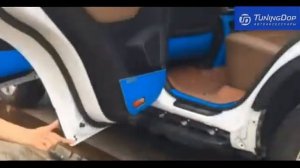 Установка интегрированных порогов Geely Atlas / Atlas Pro