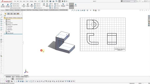 [Practice 18 ] SOLIDWORKS 3D basic for beginner смотреть онлайн