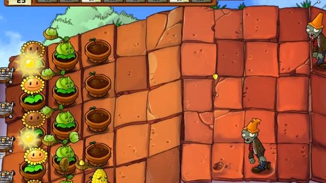 Plants Vs Zombies 7 часть Крыша!!!!!