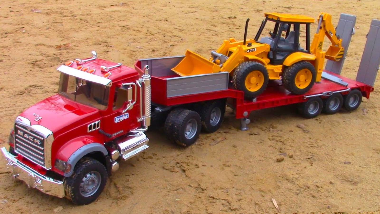 Погрузчик помогает Экскаватору - Игры в песке с Экскаватором _ Видео для детей смотреть онлайн