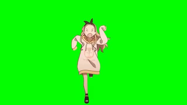【Lycoris Recoil】kurumi Run【Green Screen】
