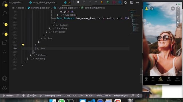 Flutter UI - Snapchat Clone - Part II - Speed Code смотреть онлайн