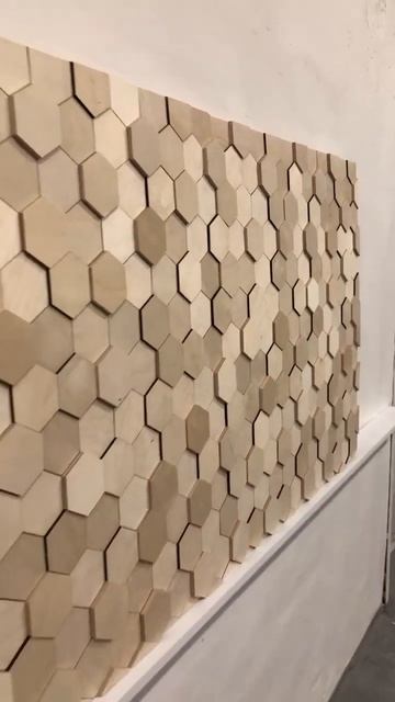 Wooden Hexagon wall design #gszone #design #cnc смотреть онлайн