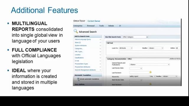 Cassia Multilingual Modules connected with SYSTRAN for OpenText Content Suite Platform! смотреть онлайн