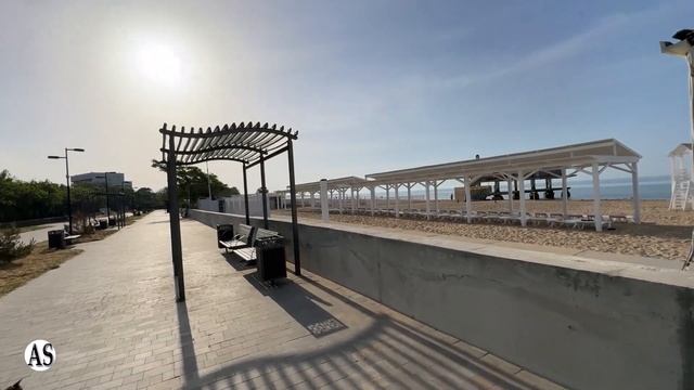 Дорога на пляж парк-отеля «Романова» Евпатория смотреть онлайн