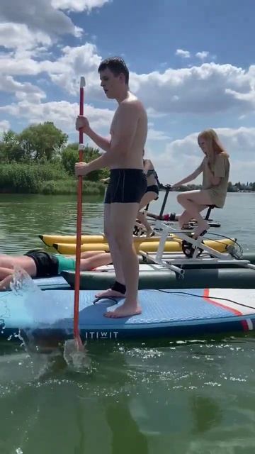 Водные туристы. САП-станция АкваДрайв Волгодонск #сап #серфинг #Волгодонск #shorts смотреть онлайн