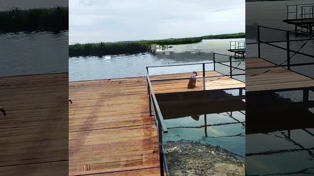 Причалы на базе отдыха Весёлый Маныч. смотреть онлайн